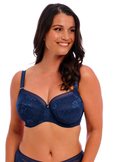 Fusion Lace French Navy Uw Full Cup Side Support Bra