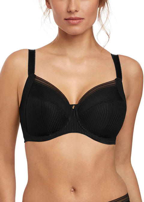 Fusion Black Uw Full Cup Side Support Bra