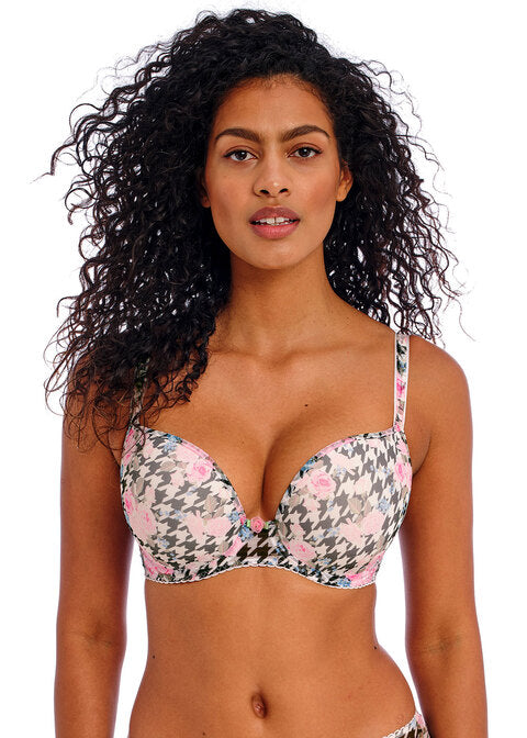 Rose Blossom Multi Uw Moulded Plunge T-shirt Bra