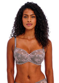 Offbeat Decadence Grey / Pink Uw Side Support Bra