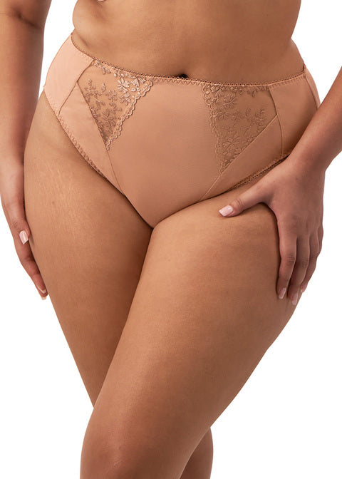 Zarla Cafe Au Lait High Leg Brief