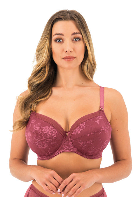 Fusion Lace Rosewood Uw Full Cup Side Support Bra