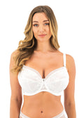 Fusion Lace White Uw Full Cup Side Support Bra