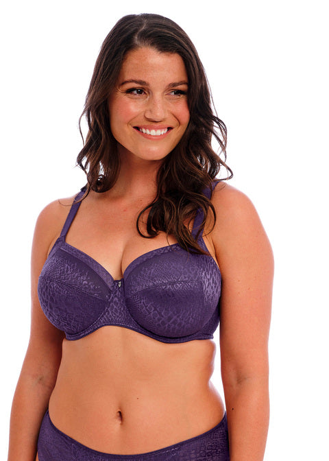 Envisage Purple Velvet Uw Full Cup Side Support Bra