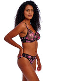 Rose Blossom Black Rose Uw Plunge Bra