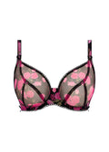 Rose Blossom Black Rose Uw Plunge Bra