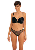 Rose Blossom Black Uw Moulded Plunge T-shirt Bra