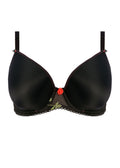 Rose Blossom Black Uw Moulded Plunge T-shirt Bra