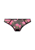 Rose Blossom Black Rose Thong