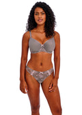 Offbeat Decadence Grey / Pink Uw Moulded Spacer Bra