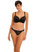 Offbeat Black Uw Moulded Demi T-shirt Bra