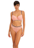 Offbeat Rosehip Uw Padded Half Cup Bra