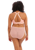 Charley Ballet Pink Uw Plunge Bra - Stretch