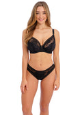 Fusion Lace Black Uw Padded Plunge Bra