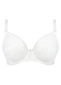 Fusion Lace White Uw Padded Plunge Bra