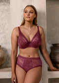 Fusion Lace Rosewood Brief