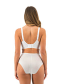 Illusion White High Waist Brief