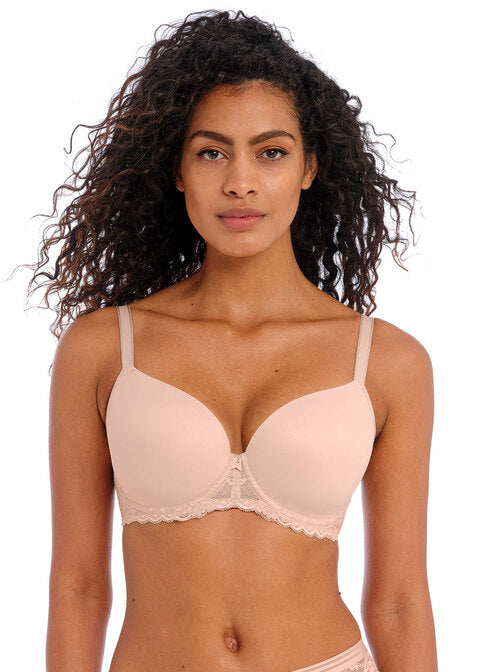 Offbeat Natural Beige Uw Moulded Demi T-shirt Bra